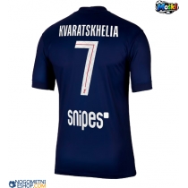 Moški Nogometni dresi Paris Saint-Germain Khvicha Kvaratskhelia #7 Domači 2025-26 Kratek Rokav